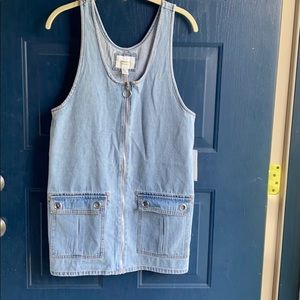 Overall Light Denim Dress